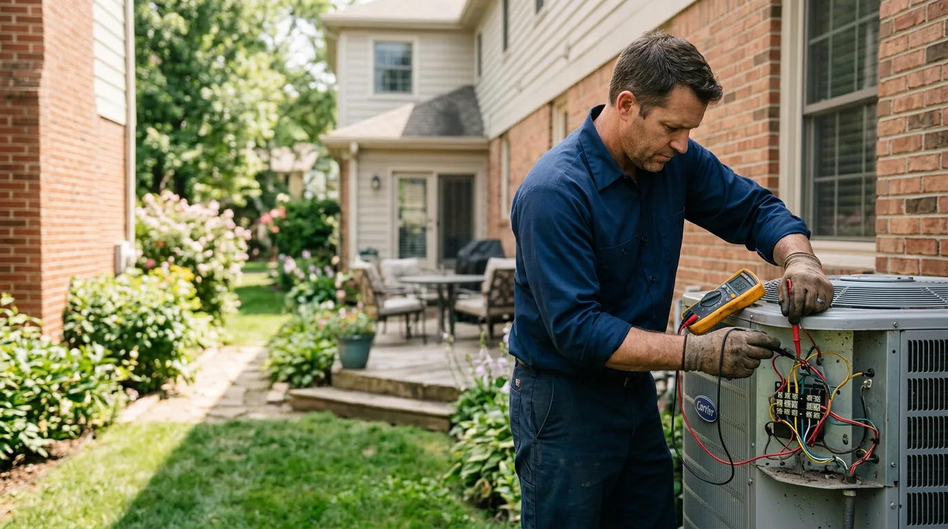 HVAC technician working near Middle Island, NY